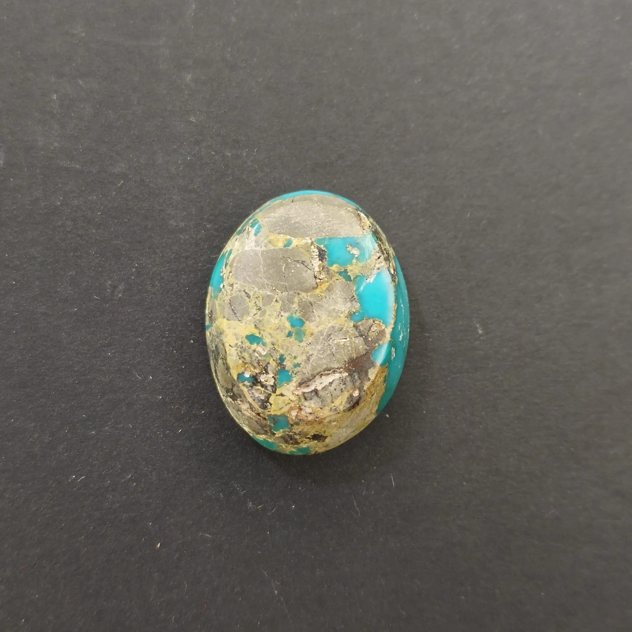 نگین فیروزه نیشابور آبی شجری کد 1025 — تصویر ۳
