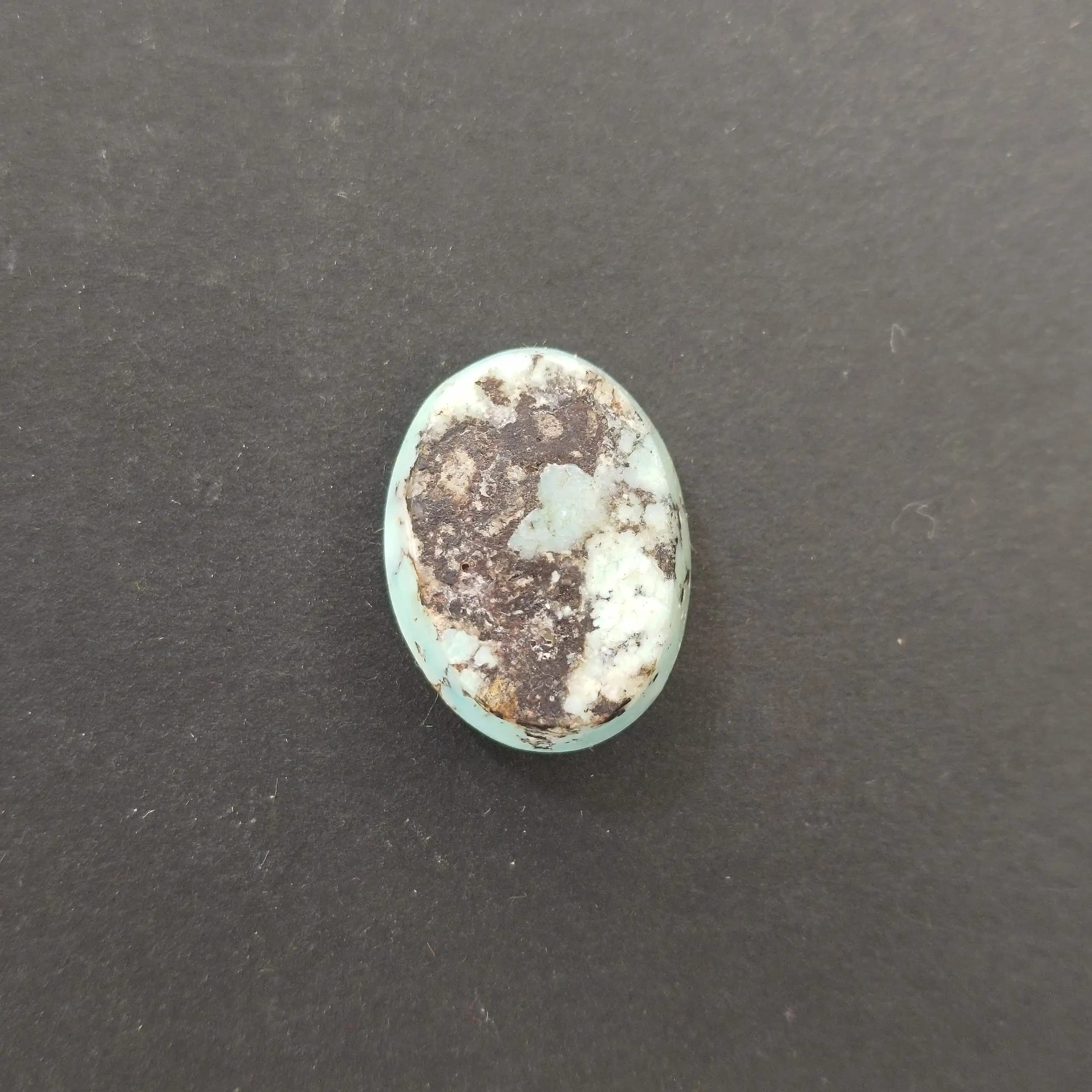 نگین فیروزه نیشابور خاص آبی سفید کد 1032 — تصویر ۵