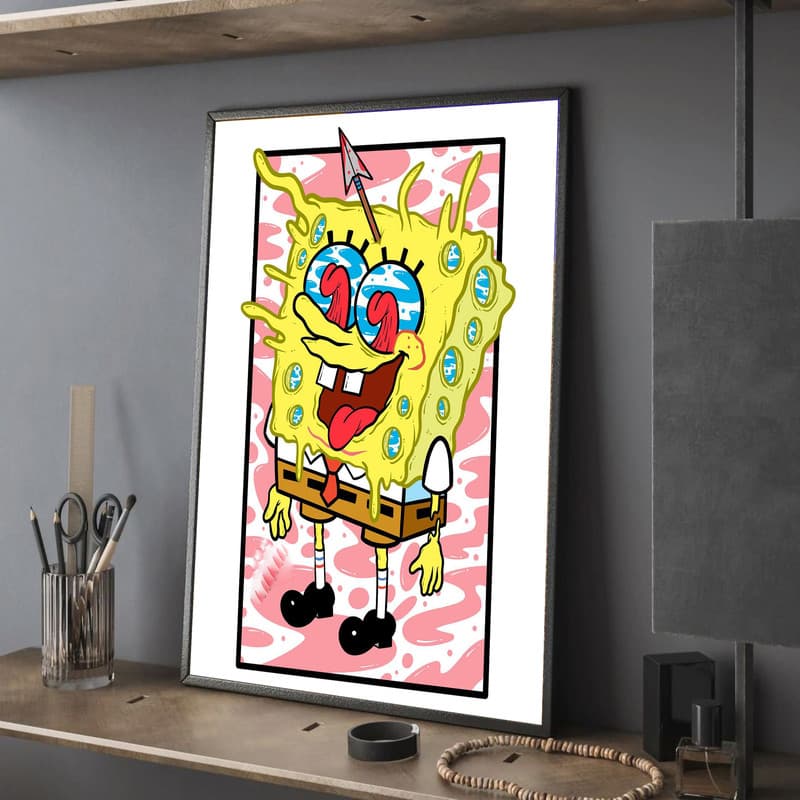 تابلو مدل دکوراتیو باب اسفنجی sponge bob کدG8-34 — تصویر ۲