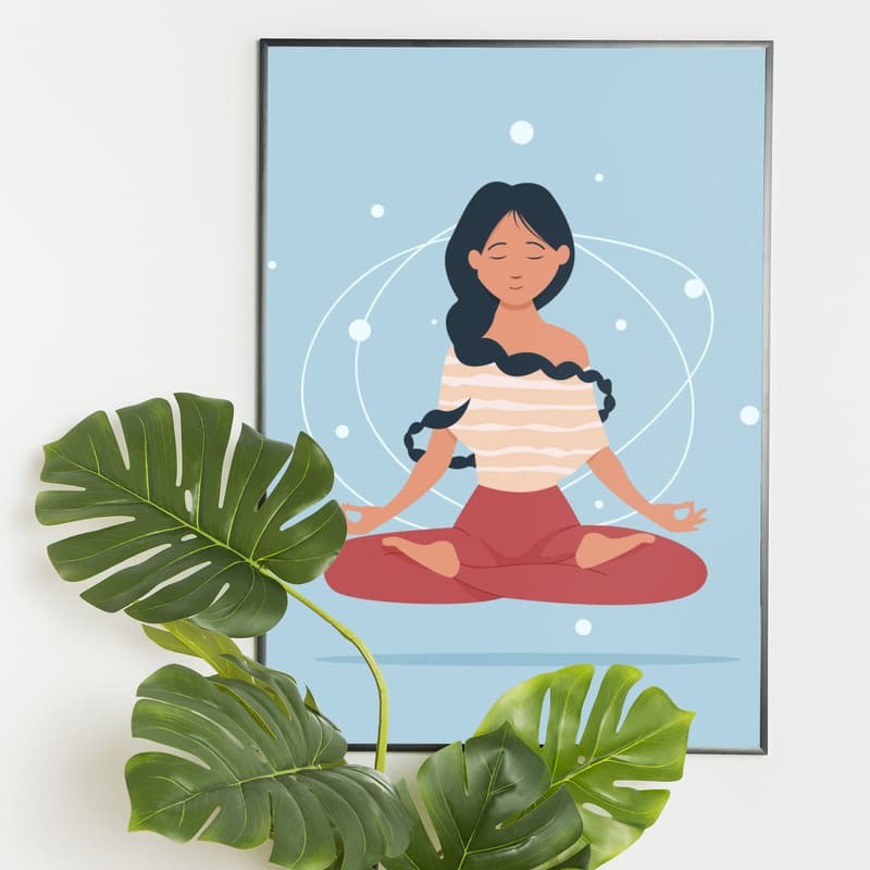 تابلو مدل یوگا yoga03