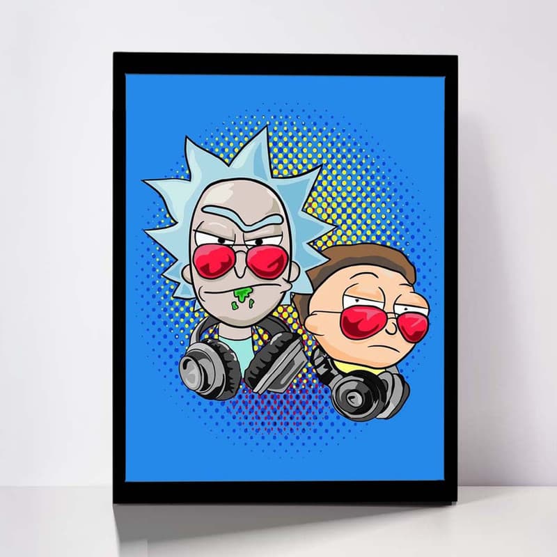 تابلو مدل Rick Morty کد F-1062