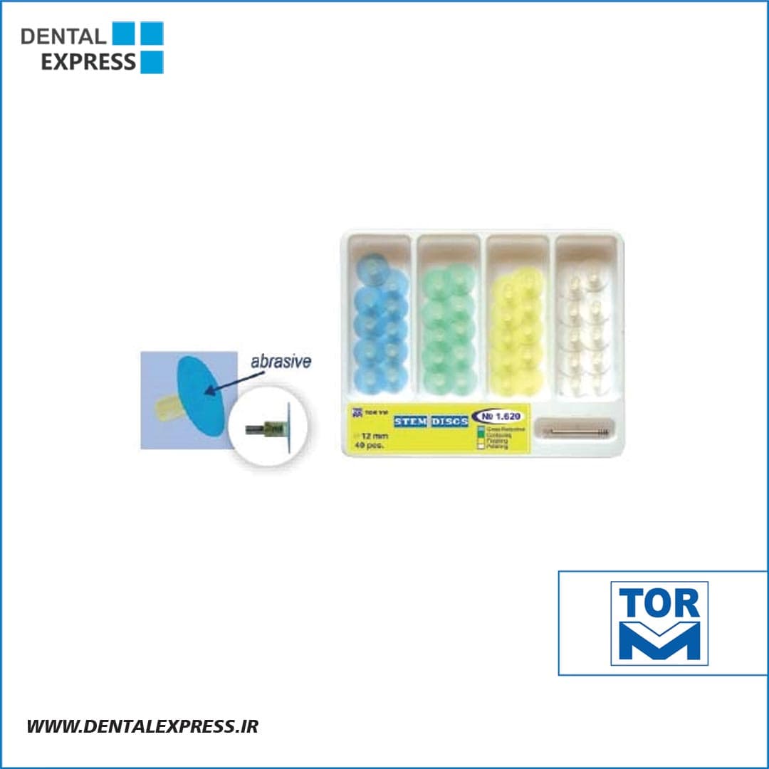 کیت دیسک پرداخت بدون مرکز ماندرل (4 رنگ)-Tor Vm- Stem Discs kit