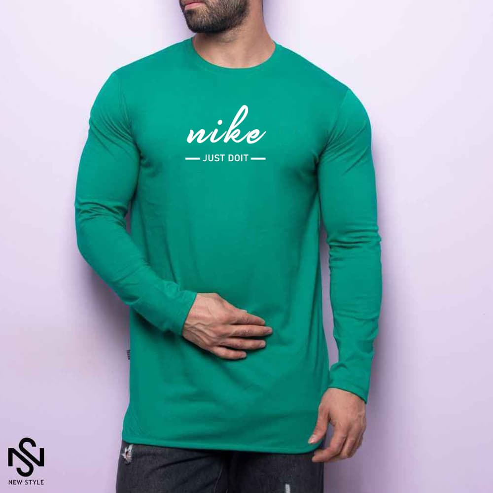 تیشرت استین بلند بلوز نایک NIKE رنگ سبز