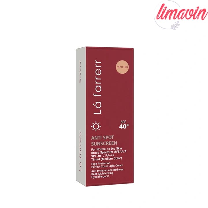 کرم ضد آفتاب و ضد لک رنگی لافارر مدل SPF40 مناسب پوست نرمال و خشک حجم 40 میلی لیتر — تصویر ۳