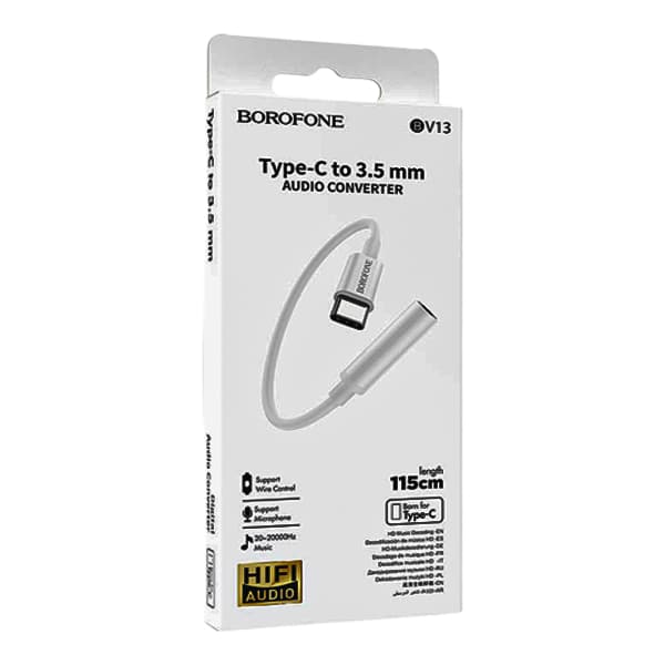 تبدیل جک AUX به TYPE C بروفون مدل BV13 — تصویر ۲