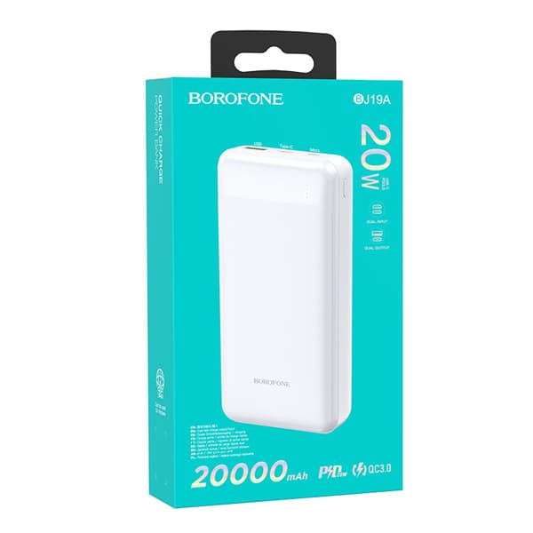 شارژر همراه بروفون مدل BJ19A PD-QC3 20W ظرفیت 20000MAH — تصویر ۵