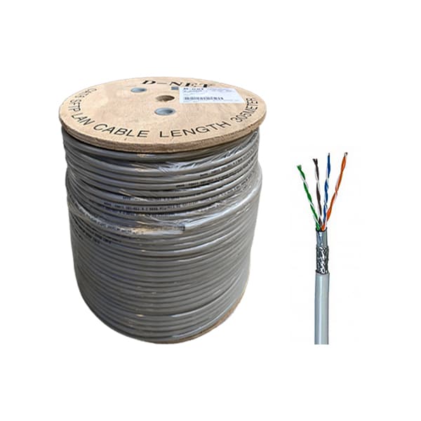 کابل شبکه حلقه ای CAT6 SFTP دی نت طول 305 متر