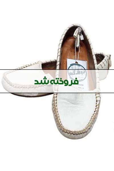کفش کالج چرم سفید زنانه دست دوم