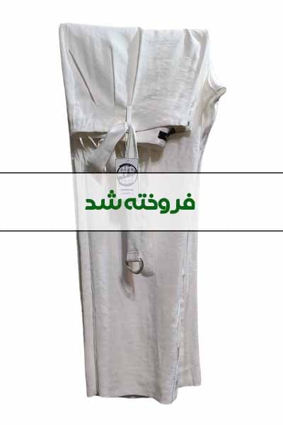 شلوار پارچه ای کمربنددار زنانه دست دوم