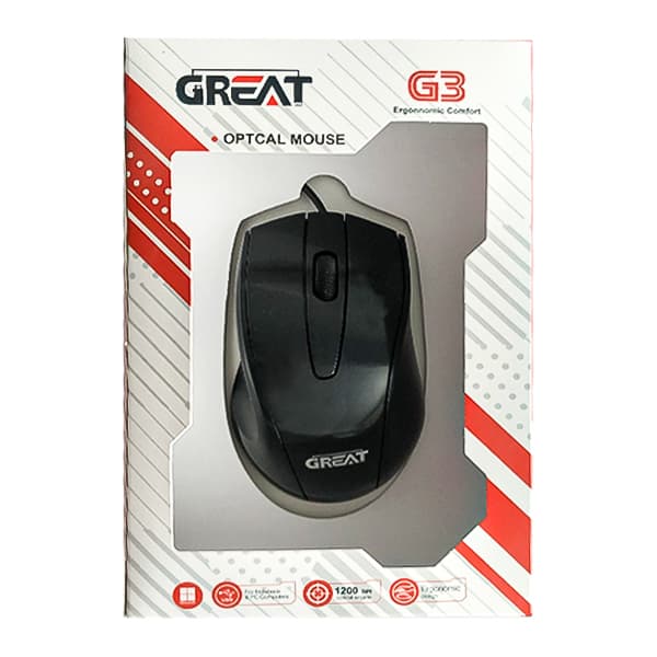 ماوس سیم دار گریت مدل GR-M340 — تصویر ۲