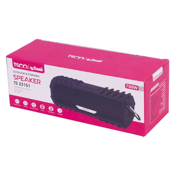 اسپیکر بلوتوثی رم و فلش خور تسکو مدل TS 23151 — تصویر ۲