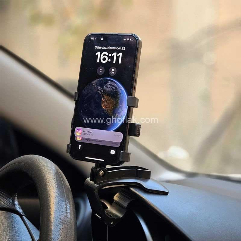 هولدر موبایل گیره ای داشبوردی — تصویر ۶