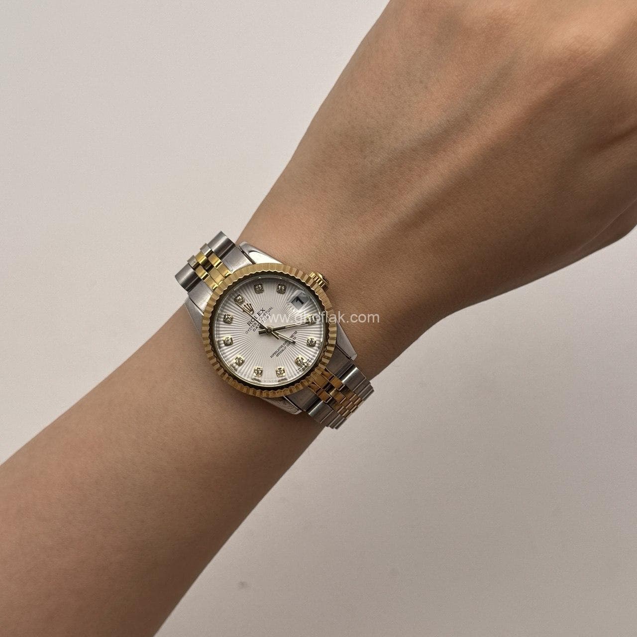 ساعت مچی رولکس بند استیل طلایی (ROLEX) — تصویر ۲