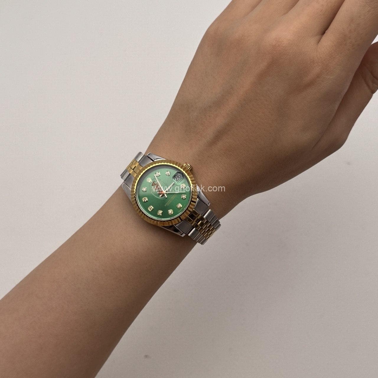 ساعت مچی رولکس بند استیل طلایی (ROLEX) — تصویر ۳
