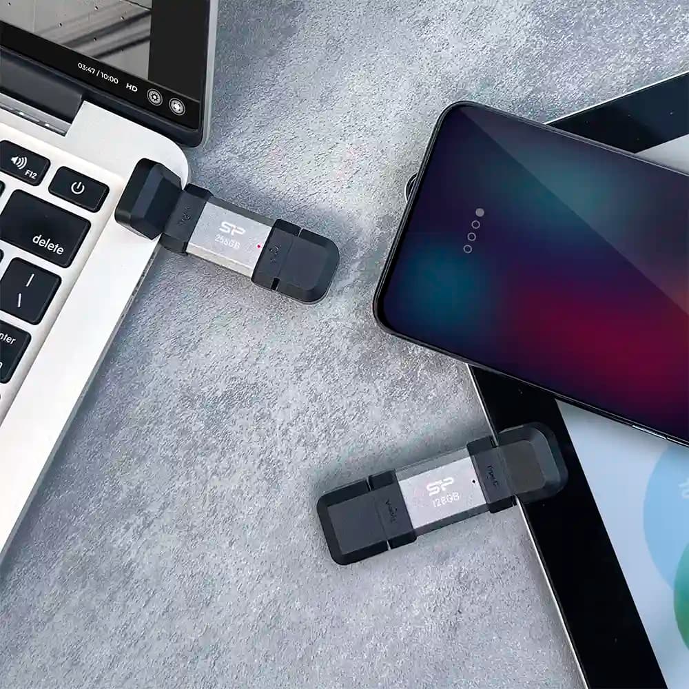 فلش مموری سیلیکون پاور مدل SP Mobile C51 ظرفیت 64 گیگابایت USB 3.2 — تصویر ۶