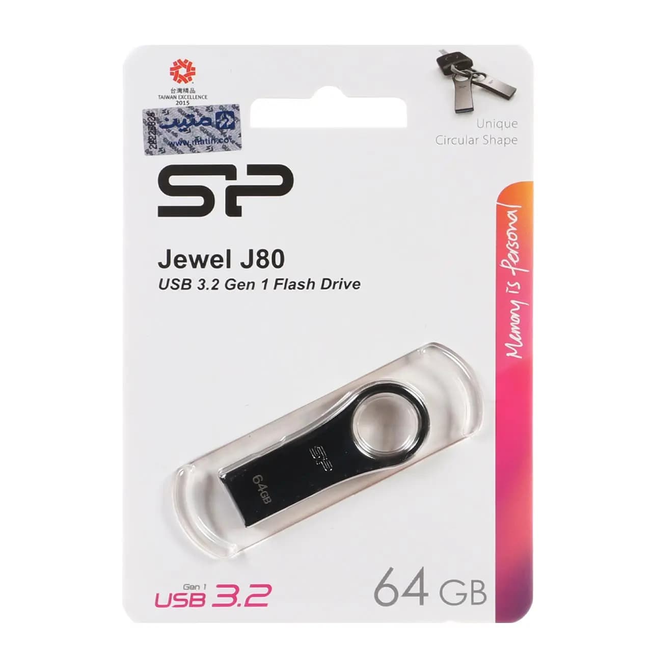 فلش مموری سیلیکون پاور مدل Jewel J80 ظرفیت 64 گیگابایت USB 3.2 — تصویر ۲