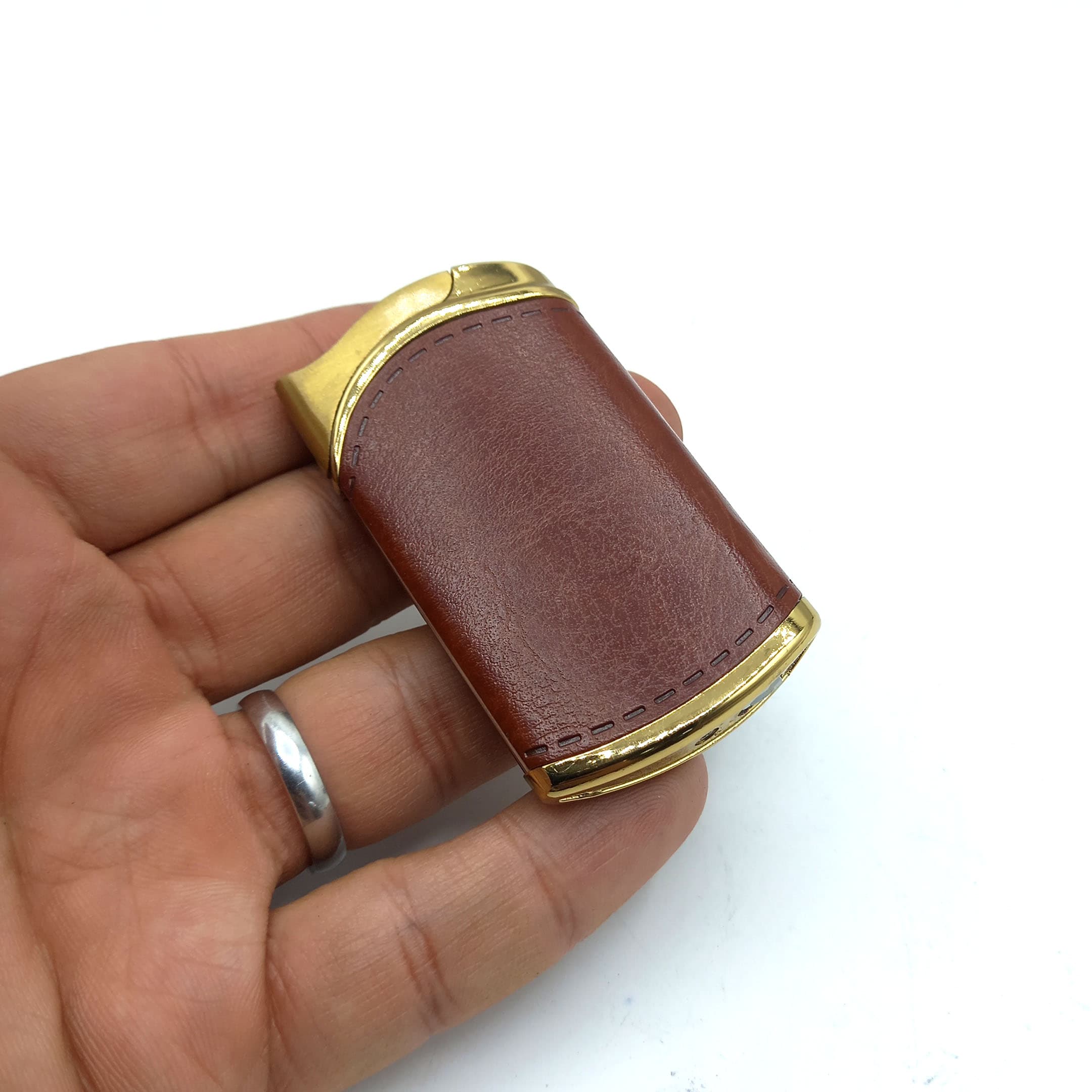 فندک گازی اتمی روکش چرم کد S120128 — تصویر ۵