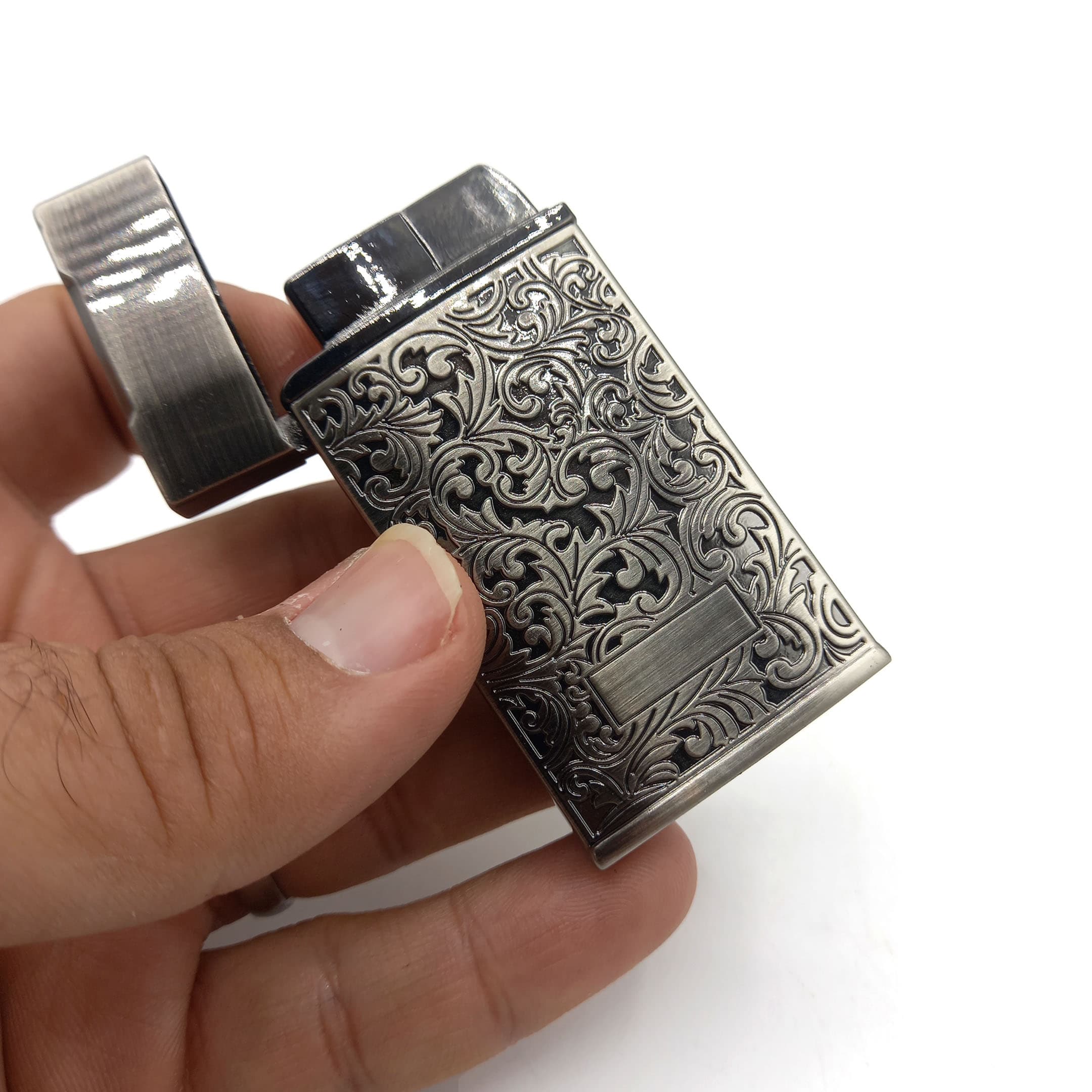 فندک گازی اتمی طرح اسلیمی طلایی رنگ کد S120076 — تصویر ۳