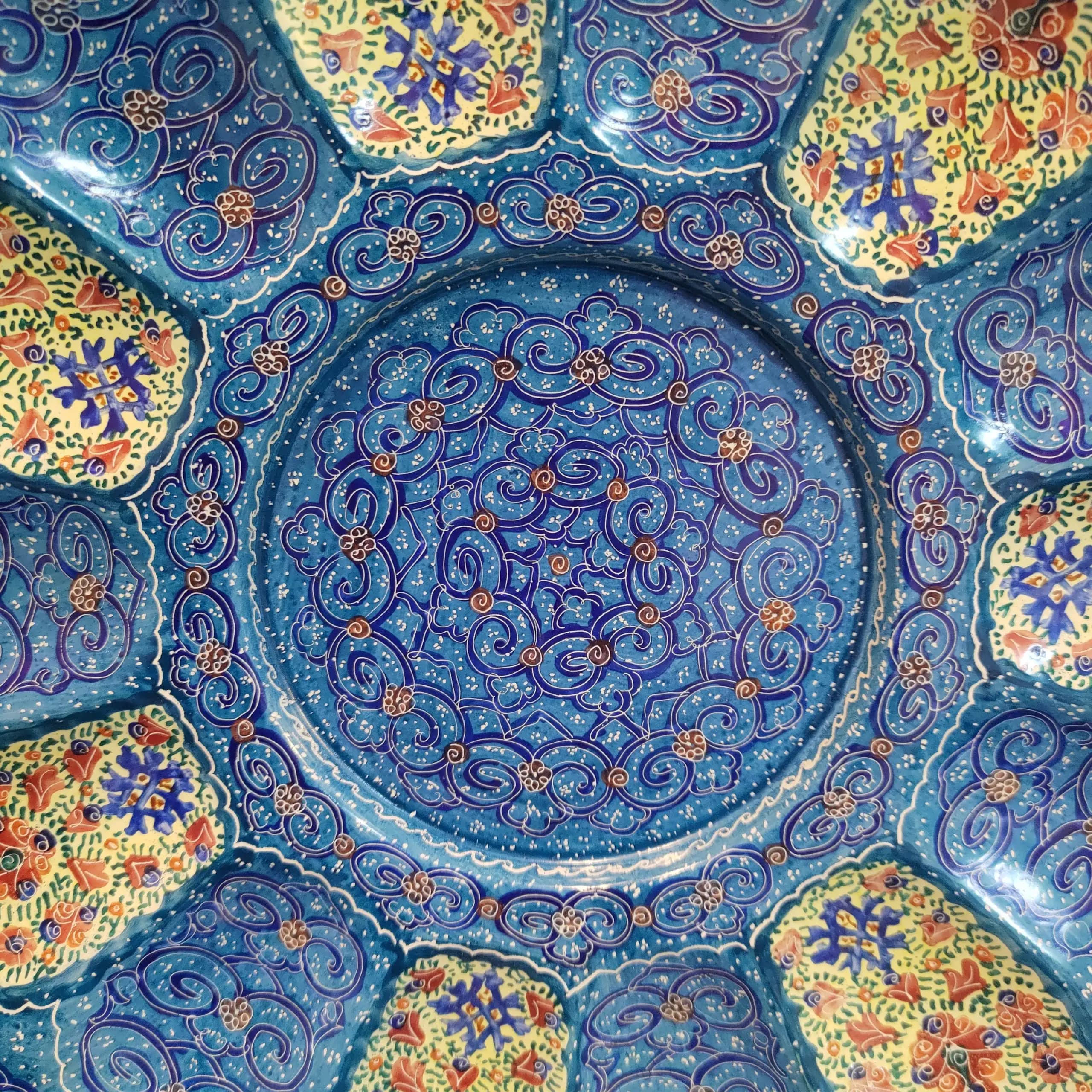 بشقاب مس مینا کاری سایز 30 — تصویر ۴