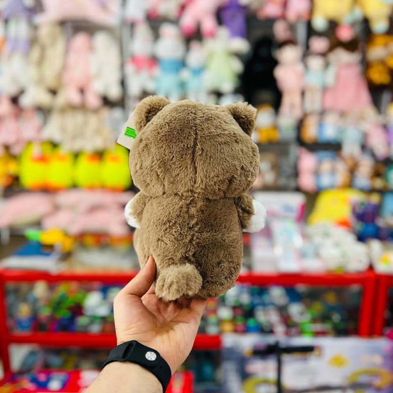 عروسک گربه چشم تیله ای 23 سانت — تصویر ۴