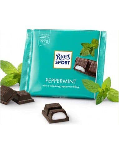 شکلات ریتر اسپرت نعناع فلفلی 100 گرمی Ritter Sport Peppermint Chocolate — تصویر ۲