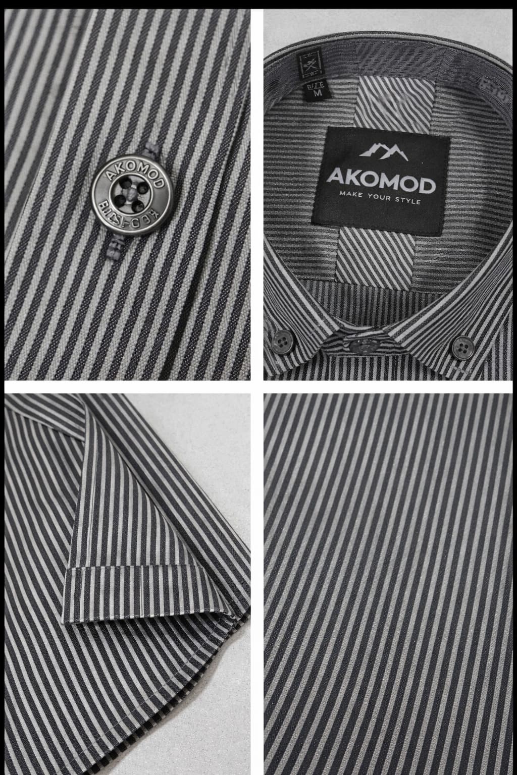 پیراهن 270506 AKOMOD طوسی — تصویر ۲