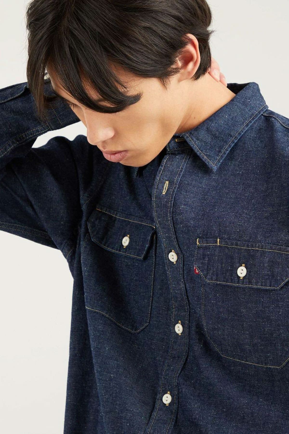 تی شرت لیوایز مردانه پارچه آبی بیسیک راسته Regular/رگولار بیسیک Daily/روزانه | Levi’s 1957301350 SI