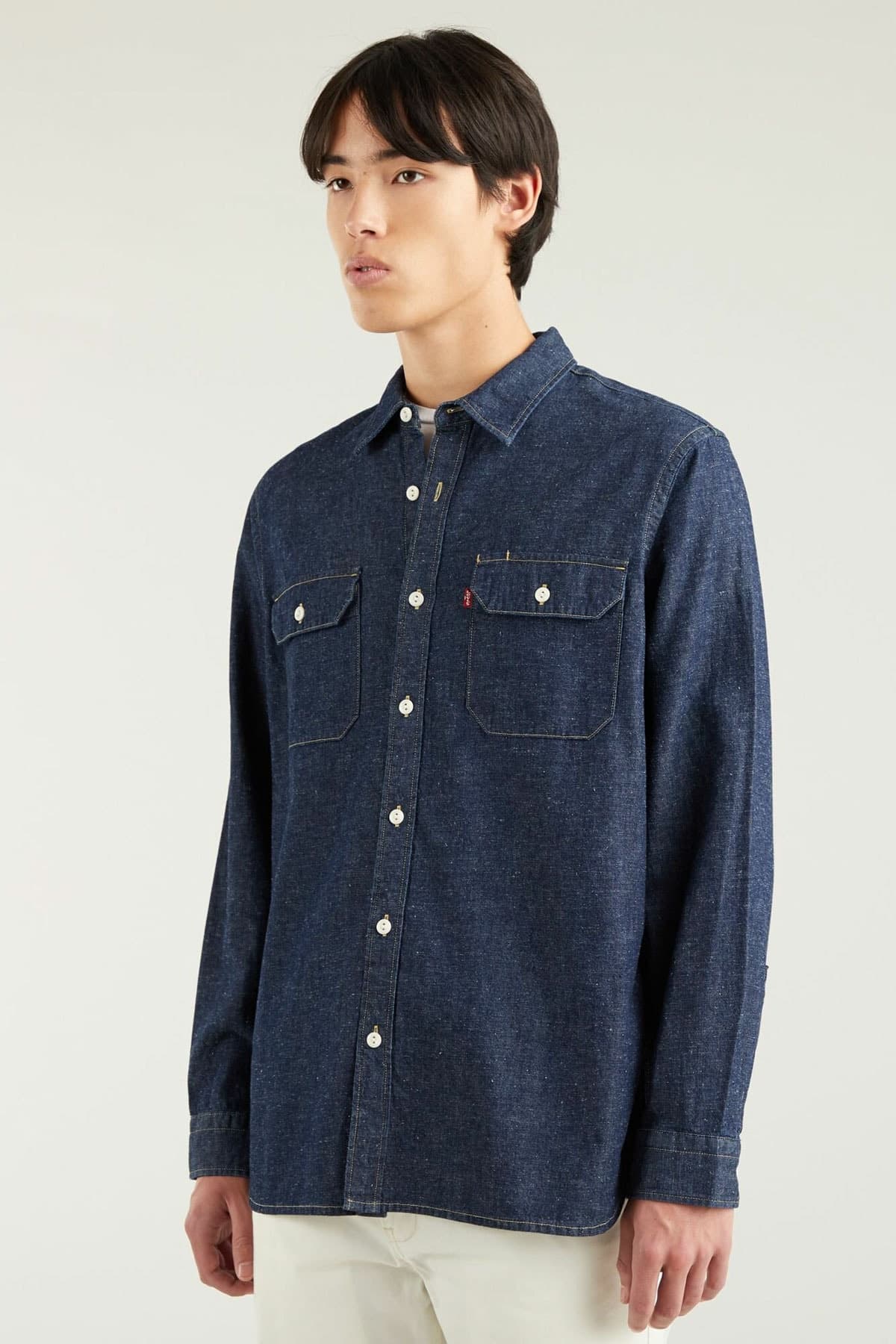 تی شرت لیوایز مردانه پارچه آبی بیسیک راسته Regular/رگولار بیسیک Daily/روزانه | Levi’s 1957301350 SI — تصویر ۲