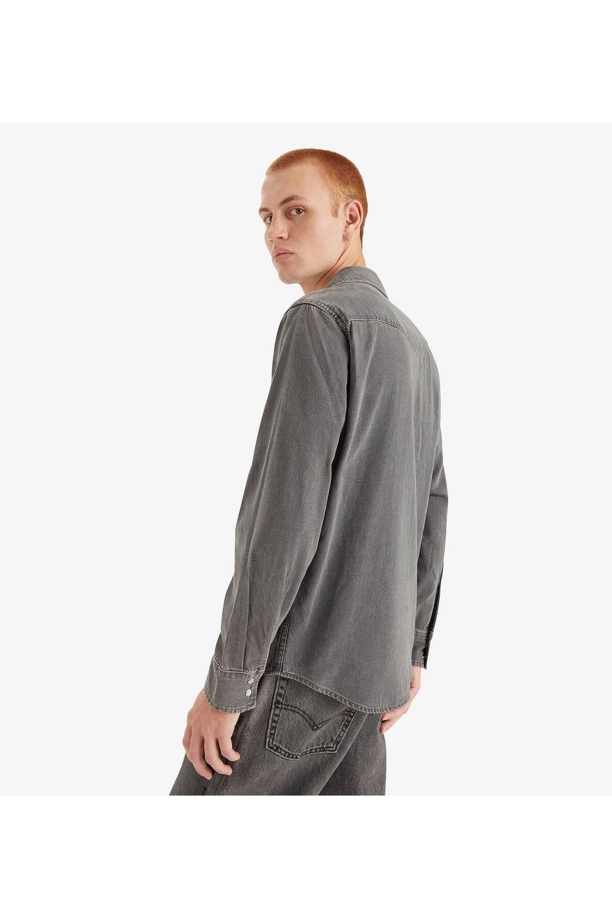 پیراهن لیوایز مردانه Pamuk – Poliamid خاکستری راسته Slim Fit/اسلیم فیت Slim/اسلیم فیت | Levi’s 85745-0148 TR — تصویر ۲