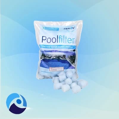 فیبر دانهای تصفیه استخر 350 گرمی فیبالون (فیلتر پلیمری)