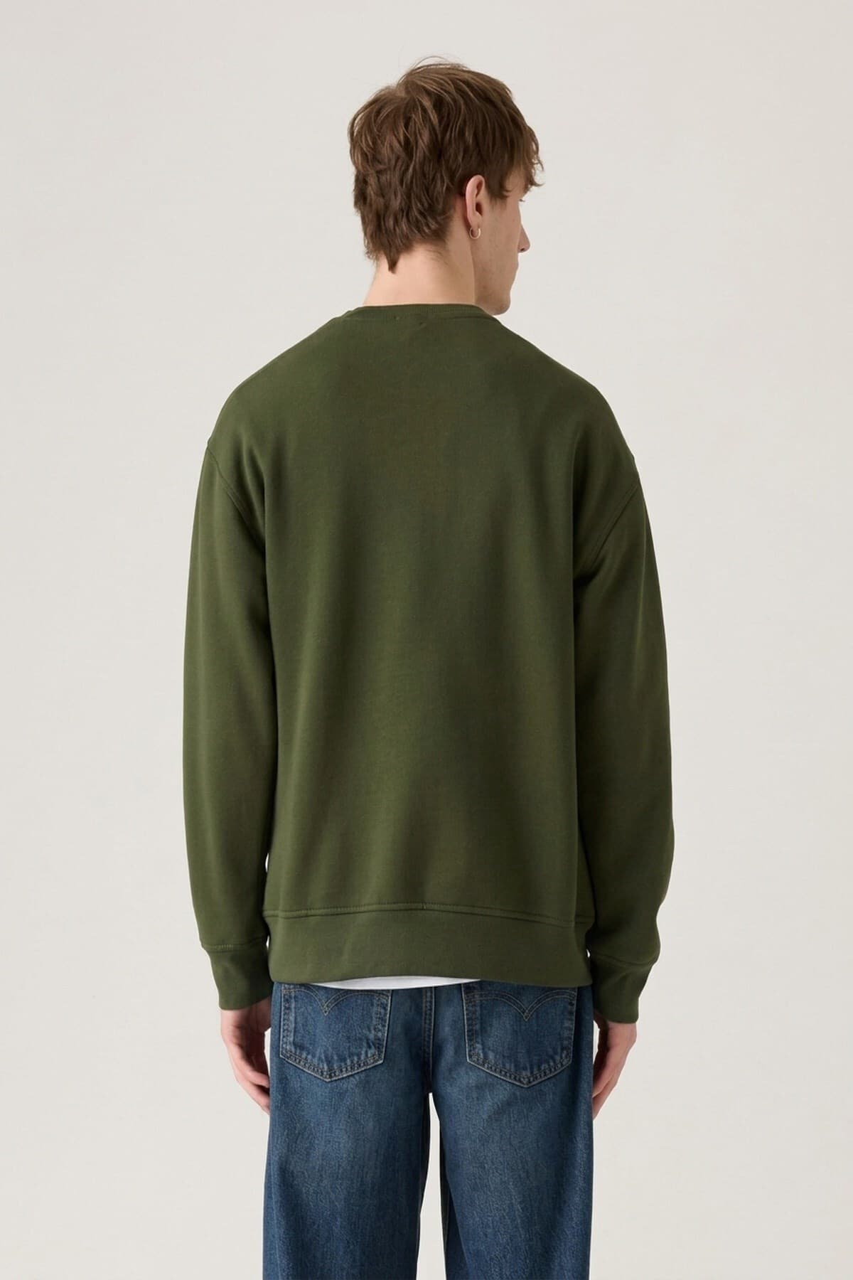 سویشرت لیوایز مردانه پاموک آبی راسته Regular/رگولار بیسیک کژوال/روزمره | Levi’s A157201160 TR — تصویر ۲