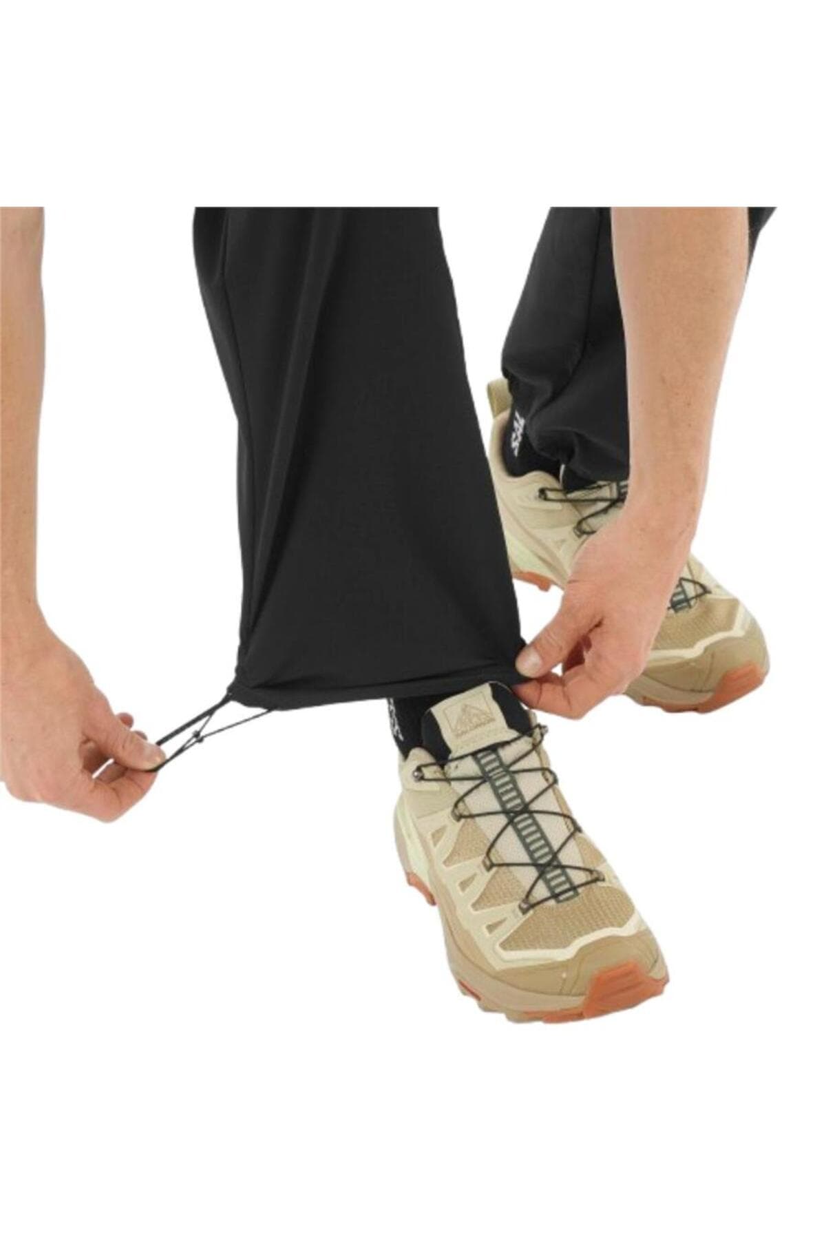 شلوار اسپرت سالومون مردانه پارچه مشکی راسته Regular/رگولار فاق نرمال آستین بلند Casual / کژوال | Salomon 1718906 BD — تصویر ۴