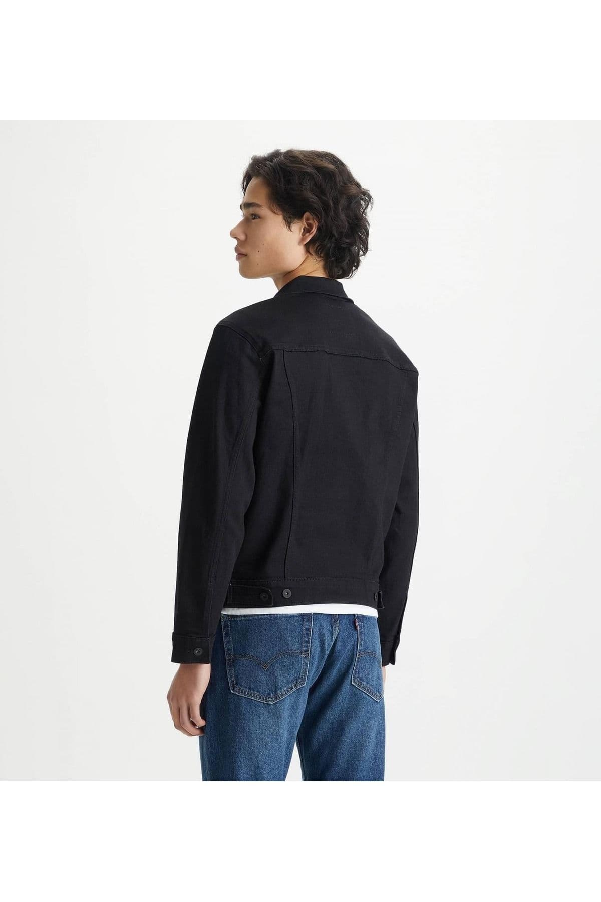 کت لیوایز مردانه پنبه – الاستین مشکی راسته Regular/رگولار Slim/اسلیم فیت Daily/روزانه | Levi’s 72340403 TR — تصویر ۳