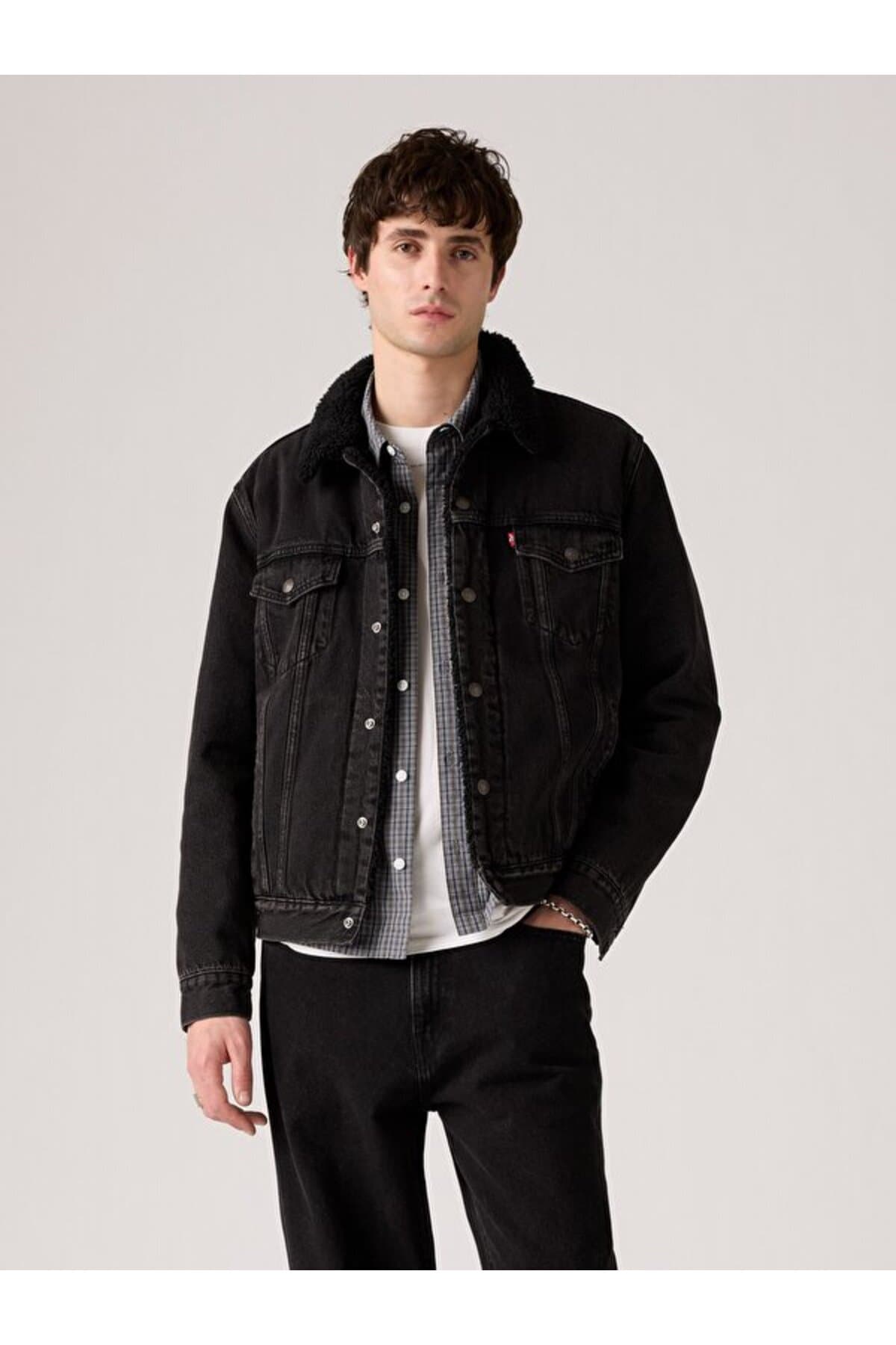 کت لیوایز مردانه پاموک آبی راسته Regular/رگولار Trucker کژوال/روزمره | Levi’s 1636502760 CN