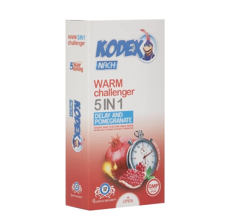 کاندوم ناچ کدکس مدل Warm challenger بسته 12 عددی — تصویر ۲
