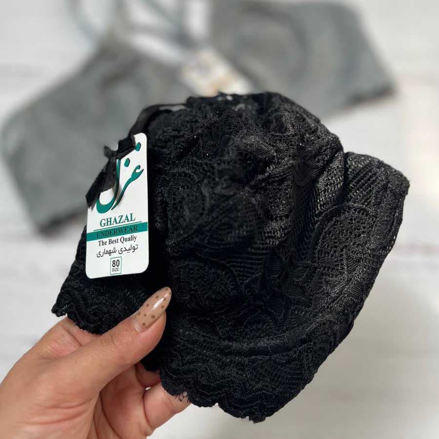 سوتین گیپور فنردار هارنسی غزل کد 3050 — تصویر ۶