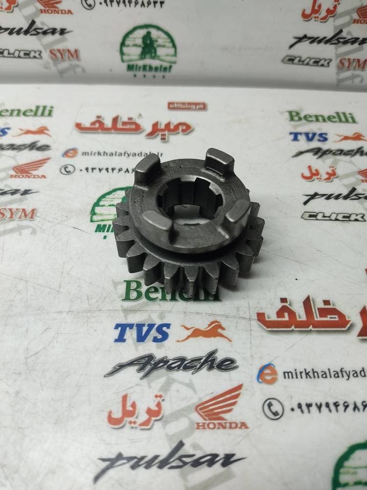 دنده گیربکس کشویی موتور tvs راکس و نئو اصلی (21 دندانه) — تصویر ۲
