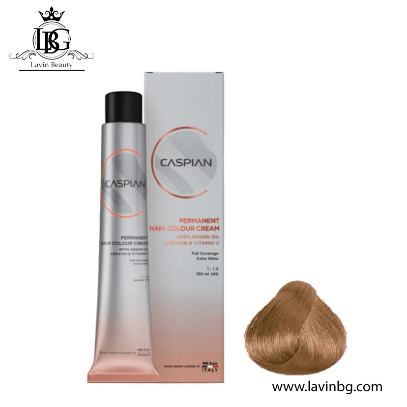 رنگ مو کاسپین سری طبیعی شماره 8 حجم 100 میل – CASPIAN