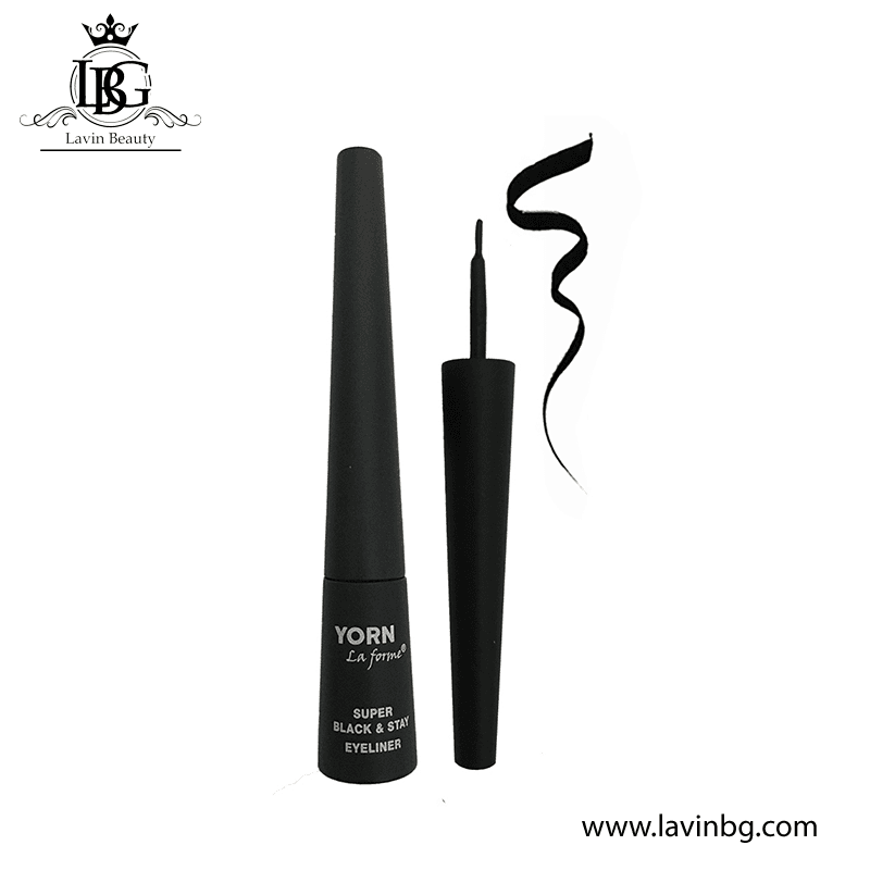 خط چشم مویی یورن مدل Super Black & Stay فوق مشکی – YORN