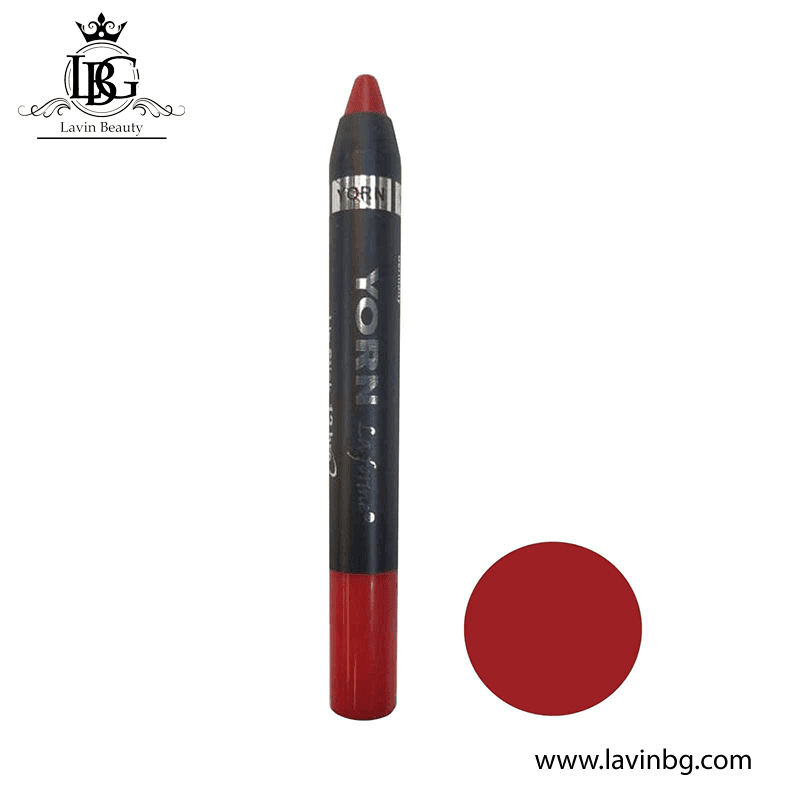رژ لب مدادی مات و بادوام یورن مدل 24-hour long-lasting شماره 118 – YORN