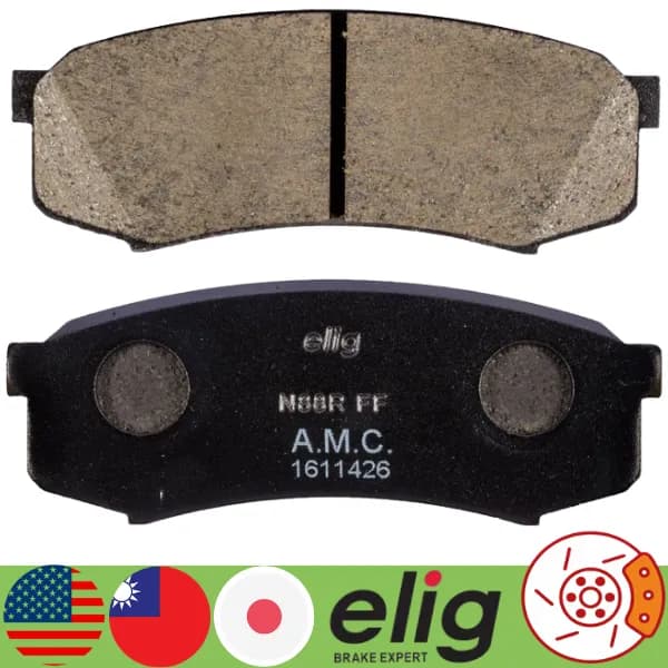 لنت ترمز عقب میتسوبیشی پاجیرو 4 درب کربن سرامیکی الیگ کد ZB08