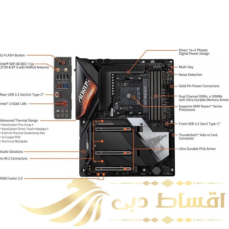 مادربرد Aorus X570S Master rev1.1 – فرم ATX – چیپست AMD — تصویر ۶