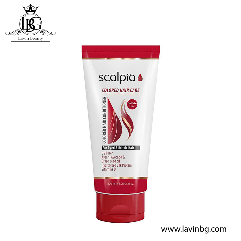 نرم کننده موی بانوان مخصوص موهای رنگ شده اسکالپیا مدل Colored Hair حجم 200 میل – Scalpia