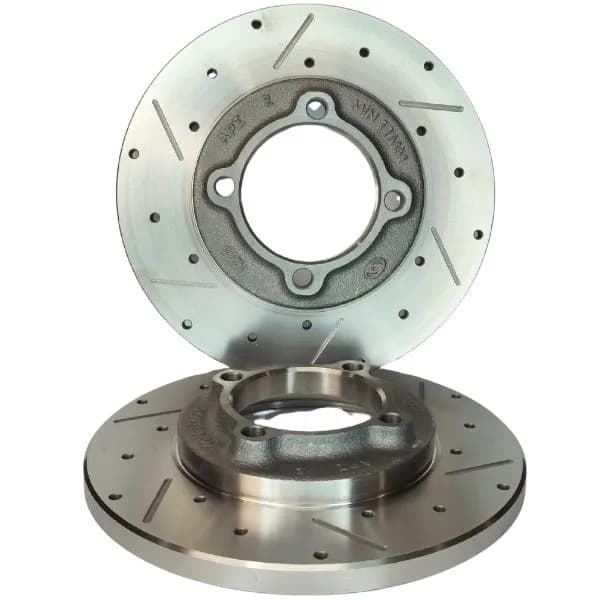 دیسک چرخ ترمز سوراخ دار جلو پراید کد D11 — تصویر ۲
