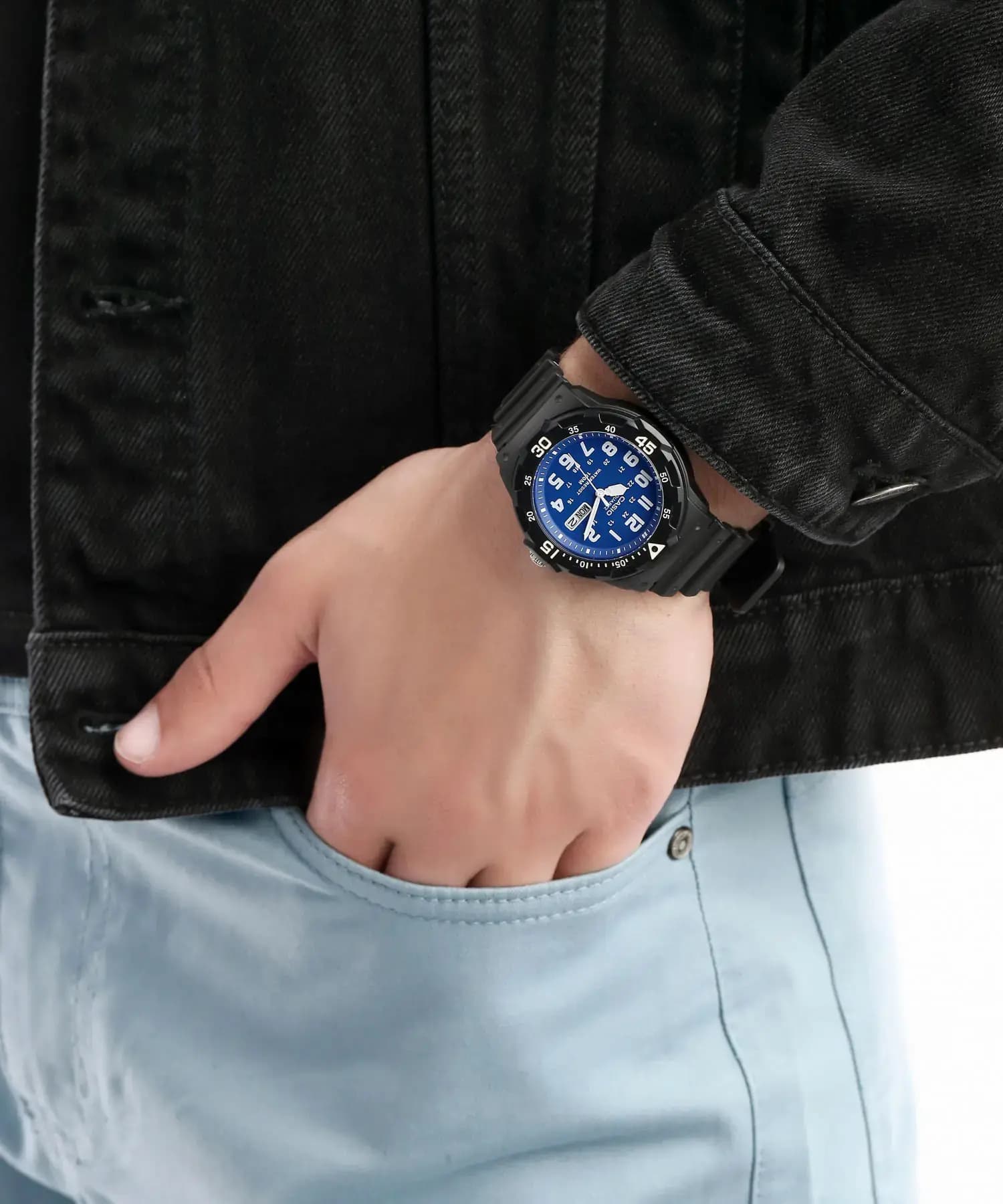 ساعت مچی مردانه اصل کاسیو (casio) زیرمجموعه استاندارد مدل MRW-200H-2B2VDF — تصویر ۵