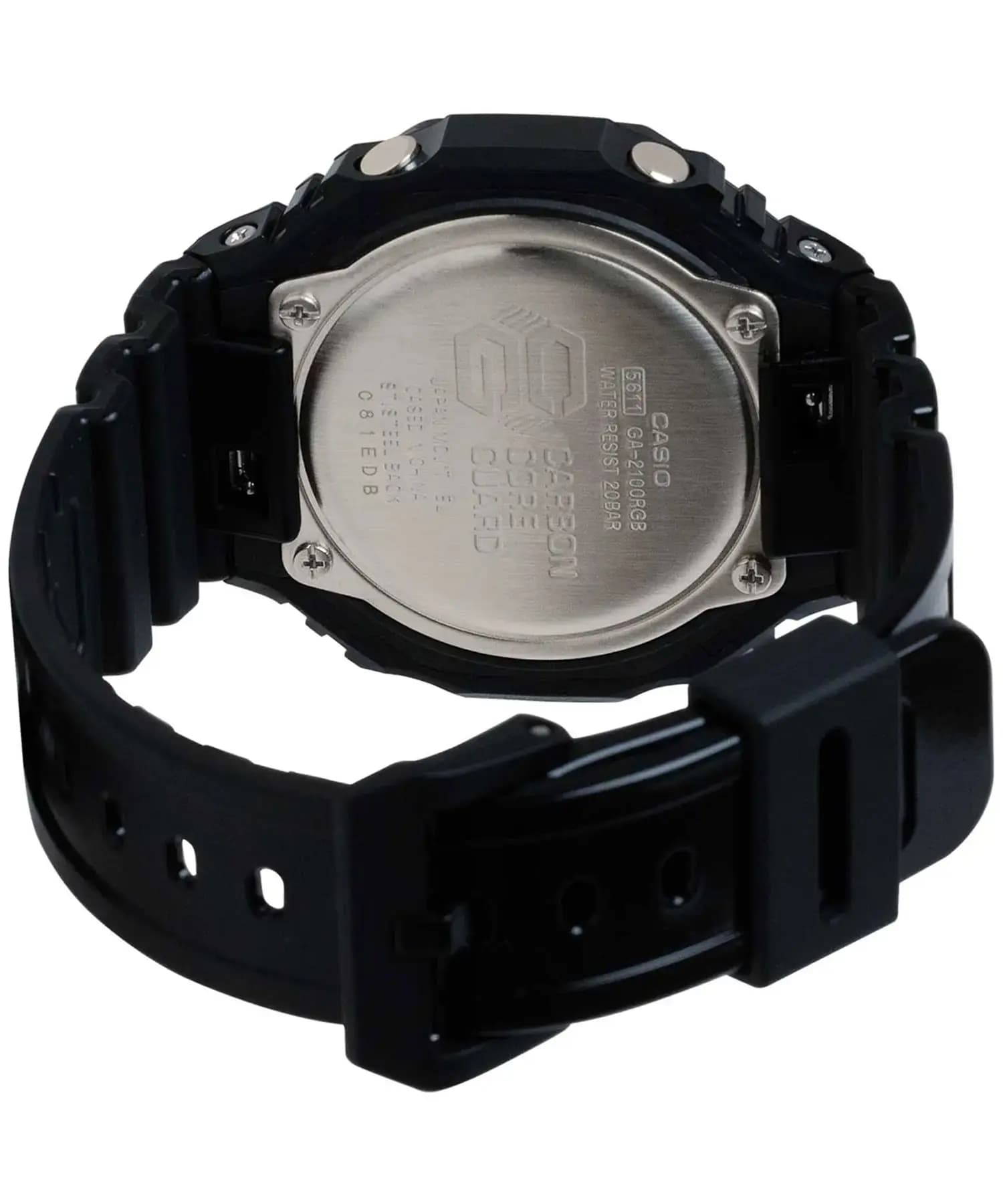 ساعت مچی مردانه اصل کاسیو (casio) زیرمجموعه جی شاک مدل GA-2100RGB-1ADR — تصویر ۳