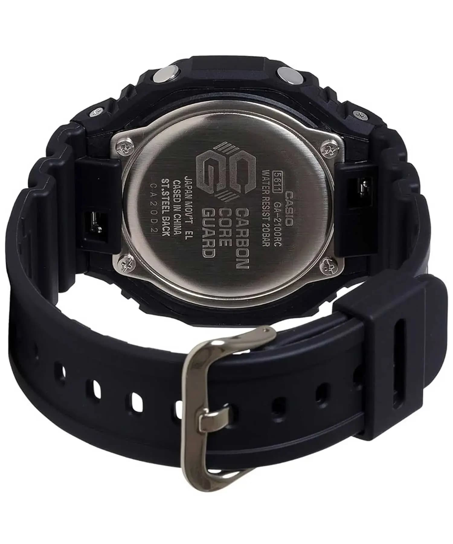 ساعت مچی مردانه اصل کاسیو (casio) زیرمجموعه جی شاک مدل GA-2100RC-1ADR — تصویر ۳