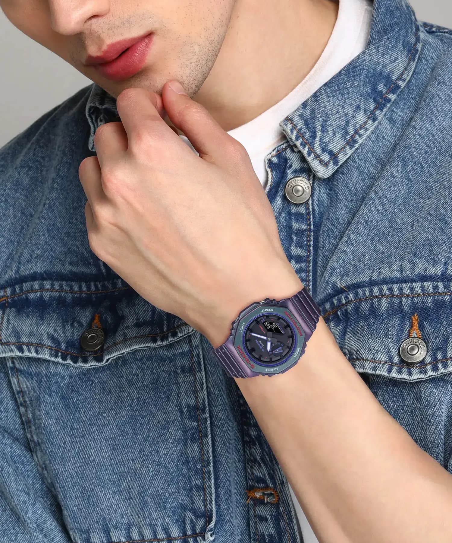 ساعت مچی مردانه اصل کاسیو (casio) زیرمجموعه جی شاک مدل GA-2100AH-6ADR — تصویر ۵