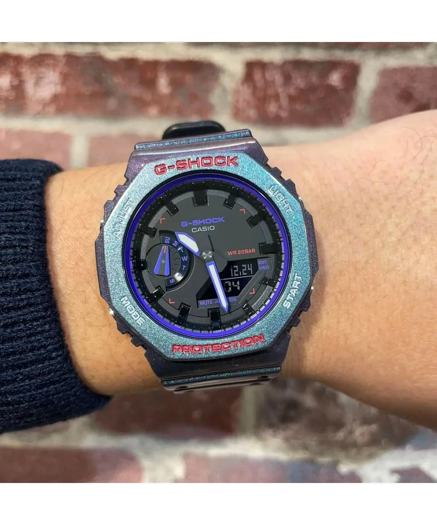 ساعت مچی مردانه اصل کاسیو (casio) زیرمجموعه جی شاک مدل GA-2100AH-6ADR — تصویر ۴