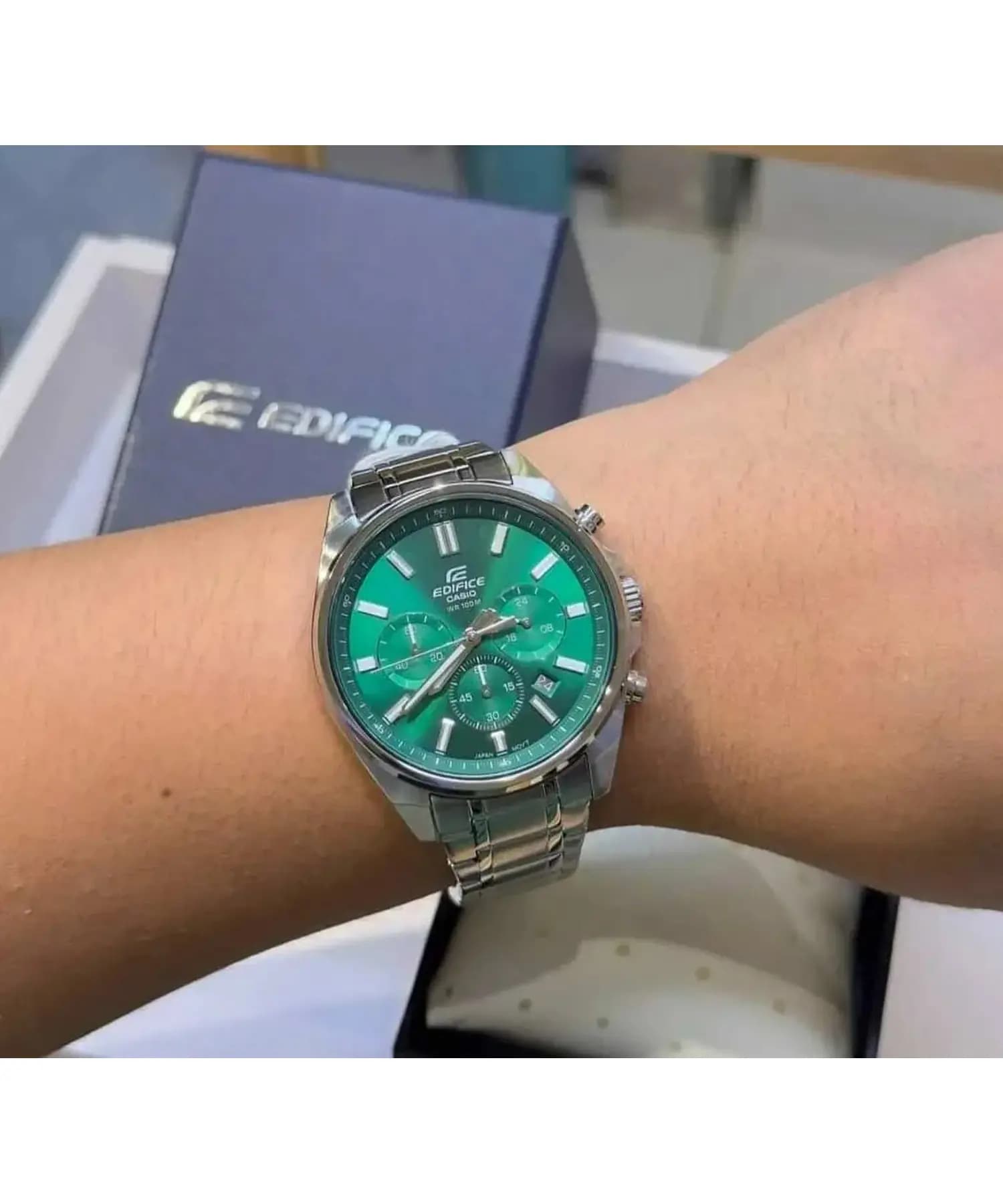 ساعت مچی مردانه اصل کاسیو (casio) زیرمجموعه ادیفایس مدل EFV-650D-3AVUDF — تصویر ۴